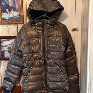 OLAY Black and Gray Puffer Jacket real Duck down jacket! Offers offer